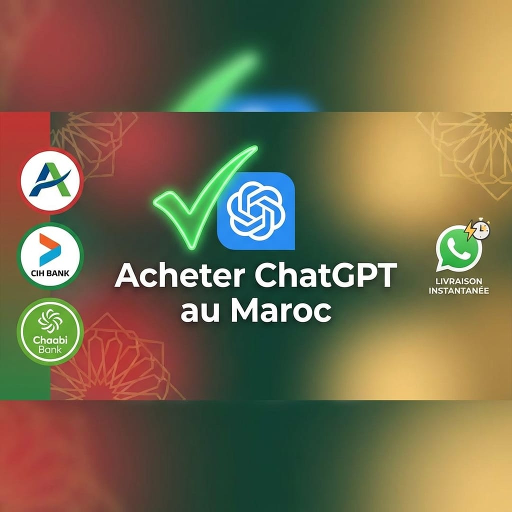 ChatGPT Maroc Sans Carte Bancaire → Virement Attijary/CIH | Livraison 10min - Emaghrib Maroc