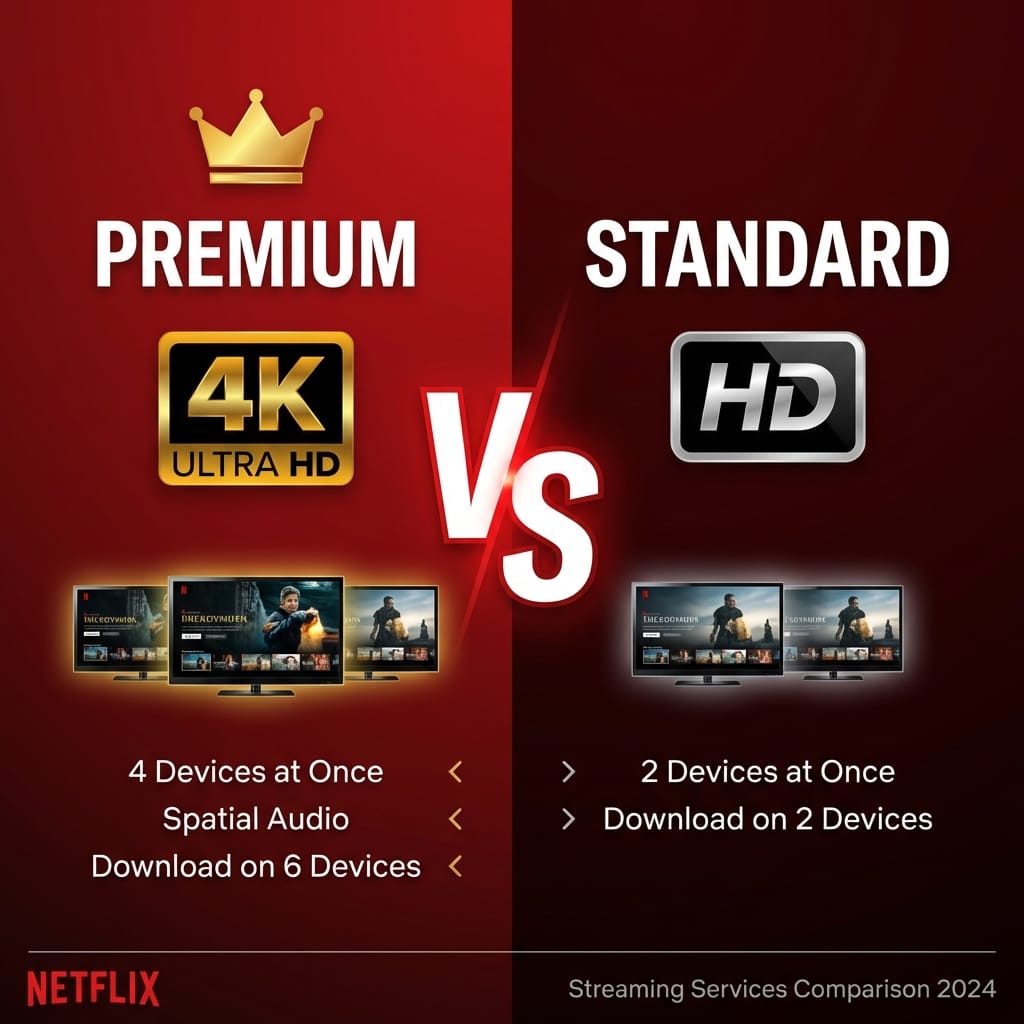 Netflix Premium vs Standard: Vaut-il le Coût au Maroc 2026? - Emaghrib Maroc