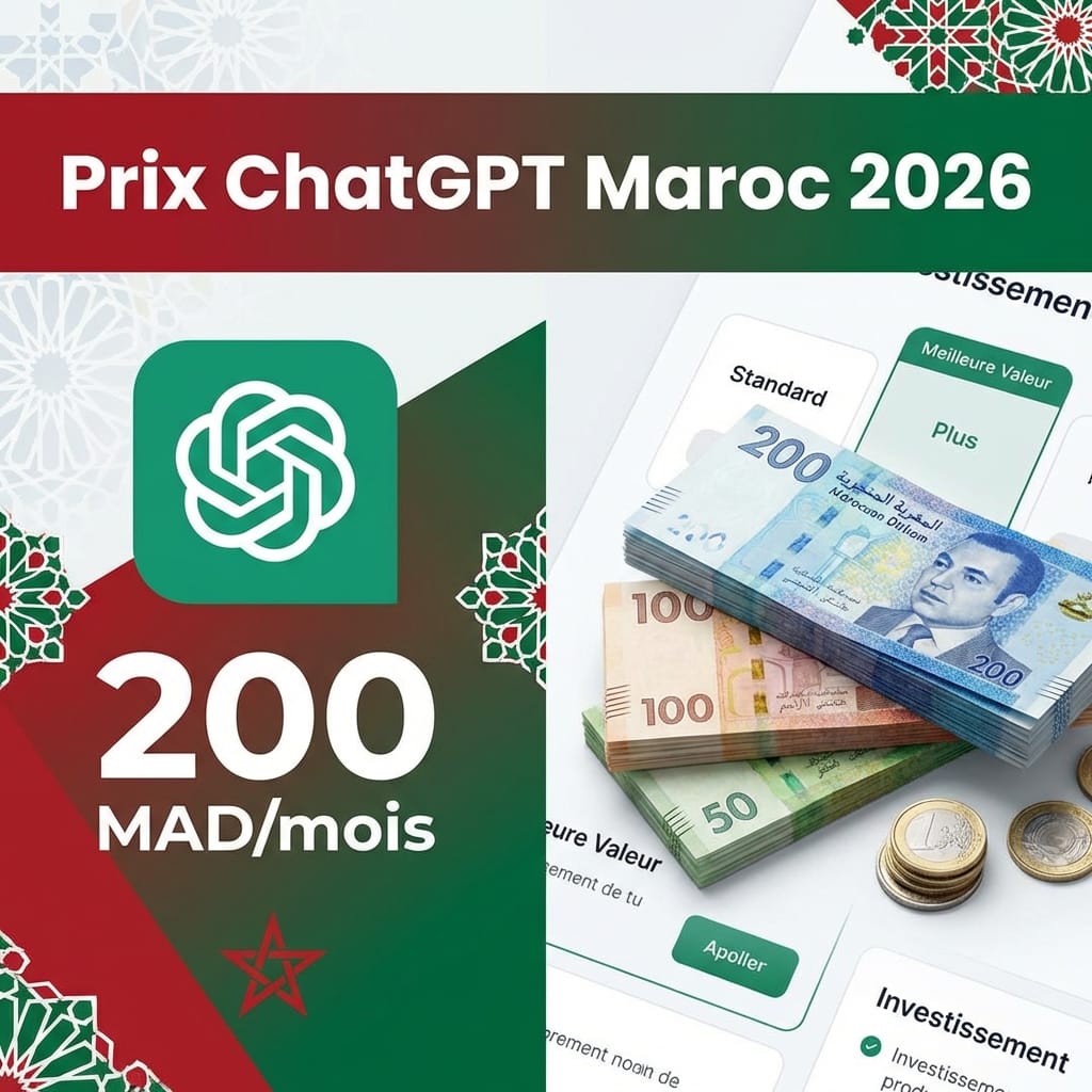 ChatGPT Prix Maroc 2026: Tarifs ChatGPT Pro, Plus & Gratuit - Emaghrib Maroc